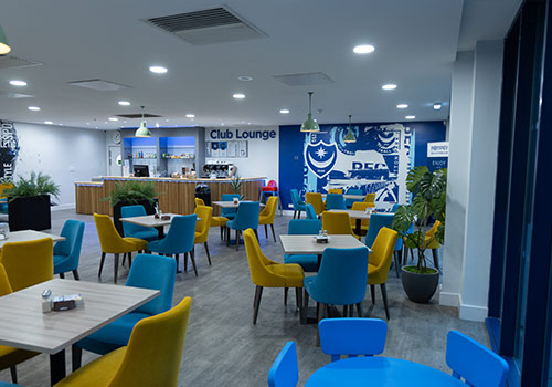 Relax and eat at Portsmouth Health and Fitness