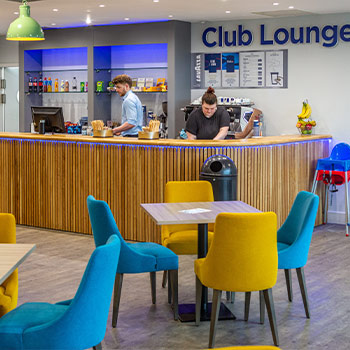 Relax and eat at Portsmouth Health and Fitness